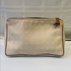 Bottega Veneta Cream Butterfly Cosmetic Bag - Vintage - Made in Italy